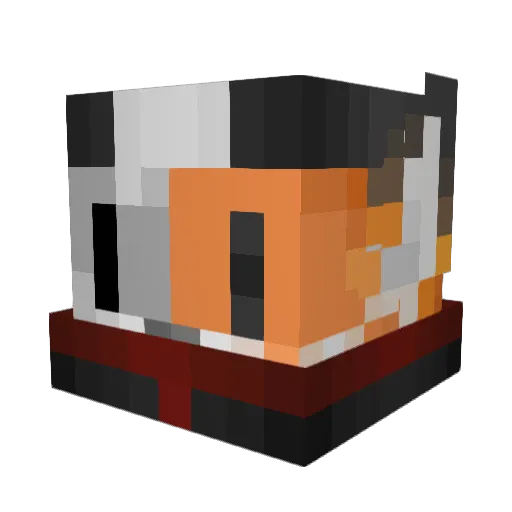 SnowFoxSs1 Minecraft avatar head, 3D render