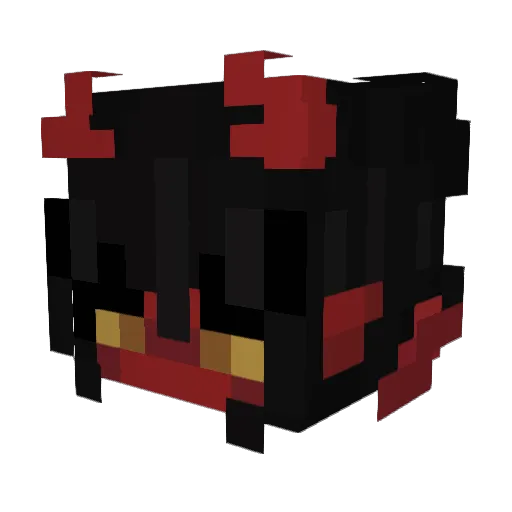 SnowFoxing Minecraft avatar head, 3D render