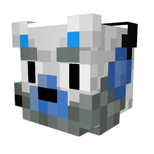 SnowFy12 Minecraft avatar head, 3D render