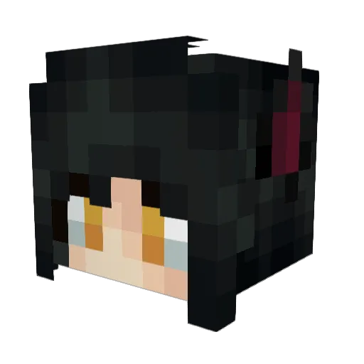 SnowHavoc Minecraft avatar head, 3D render