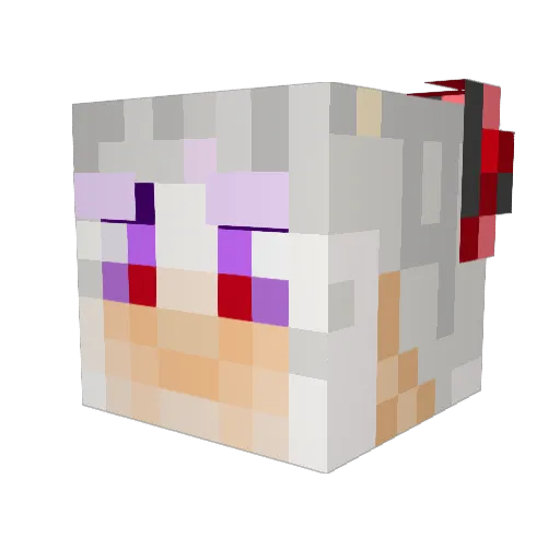 SnowLan99 Minecraft avatar head, 3D render