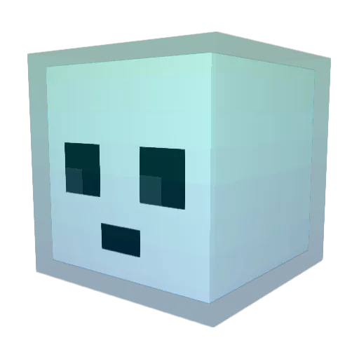 SnowLance Minecraft avatar head, 3D render