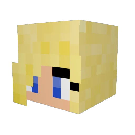 SnowLove_AG Minecraft avatar head, 3D render