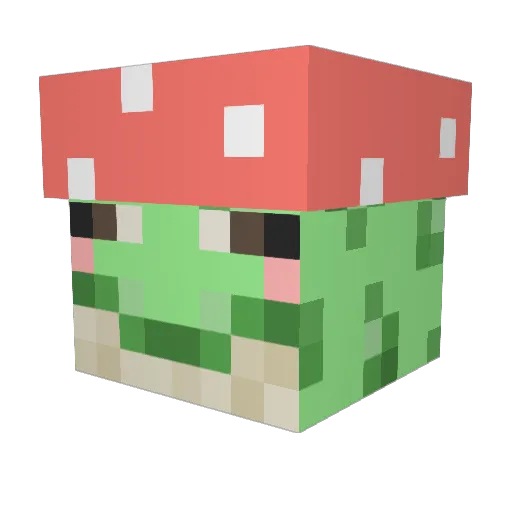 SnowSkog Minecraft avatar head, 3D render