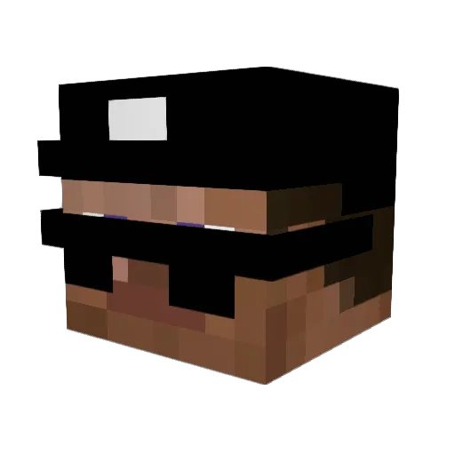 SnowStorm93 Minecraft avatar head, 3D render