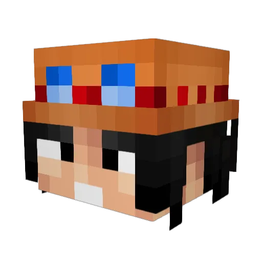SnowTea0_0 Minecraft avatar head, 3D render