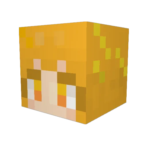 SnowWhite3970 Minecraft avatar head, 3D render