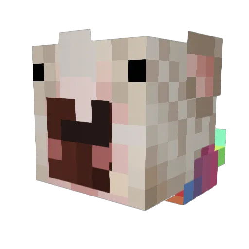 Snow_Gamez Minecraft avatar head, 3D render