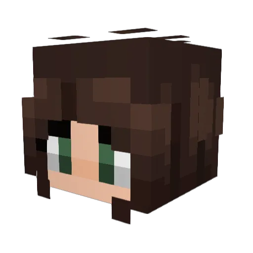 Snow_Mallow Minecraft avatar head, 3D render