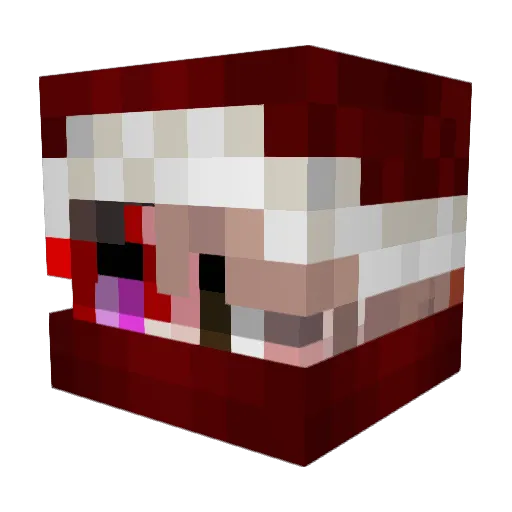 Snow_Pwible Minecraft avatar head, 3D render
