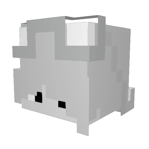 Snow_R3X Minecraft avatar head, 3D render