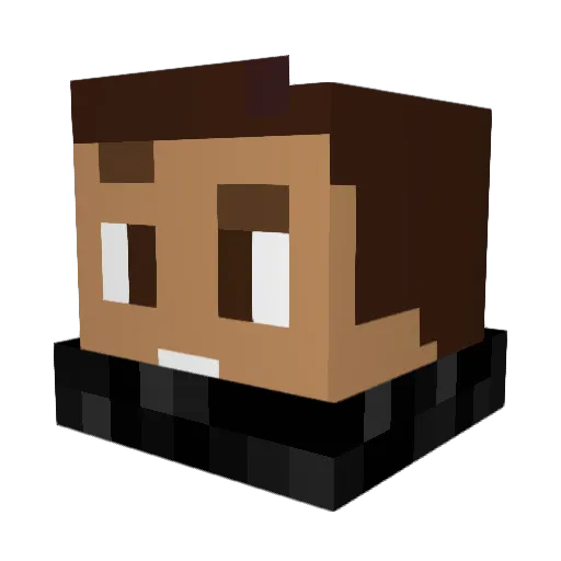 Snow_RIRO Minecraft avatar head, 3D render