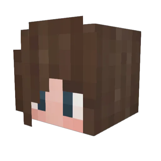 Snow_Wonder Minecraft avatar head, 3D render