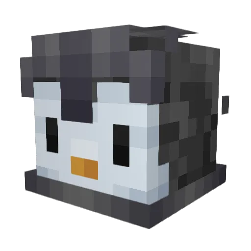 Snowball259 Minecraft avatar head, 3D render