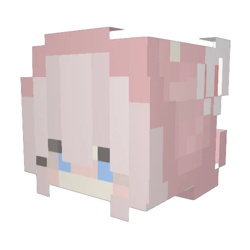 Snowball2665 Minecraft avatar head, 3D render