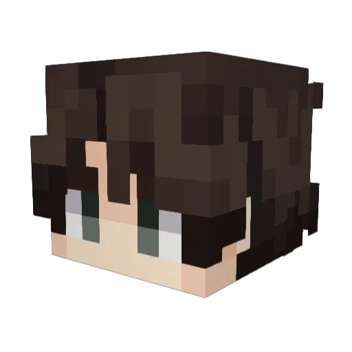 Snowballcps Minecraft avatar head, 3D render