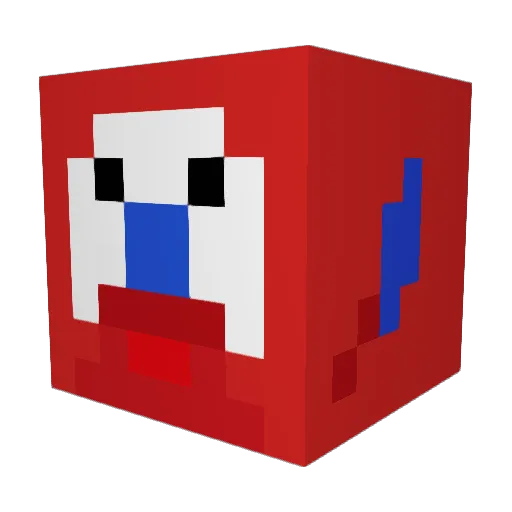 Snowbeard82 Minecraft avatar head, 3D render
