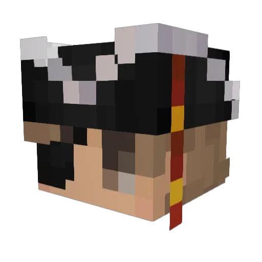 Snowbird334 Minecraft avatar head, 3D render