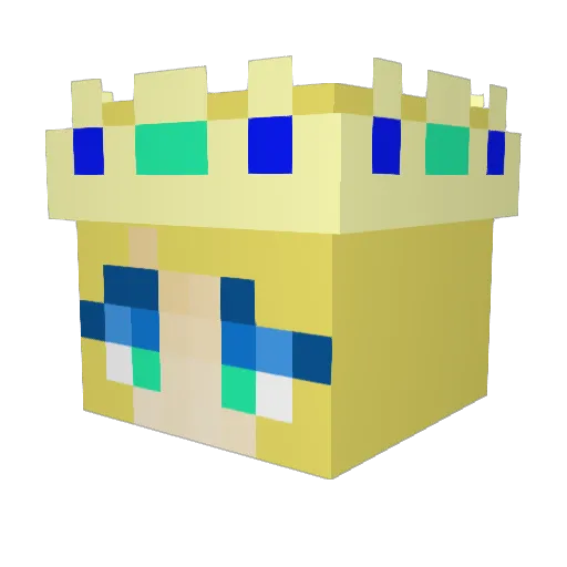 SnowboardStorm Minecraft avatar head, 3D render