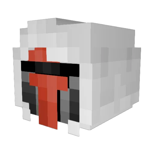 SnowbornePanda Minecraft avatar head, 3D render