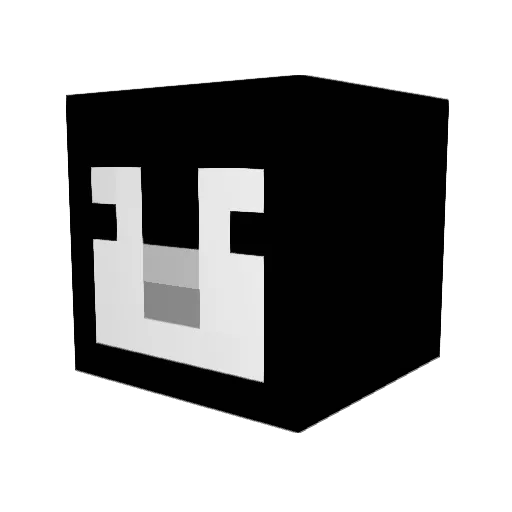 Snowchisk Minecraft avatar head, 3D render