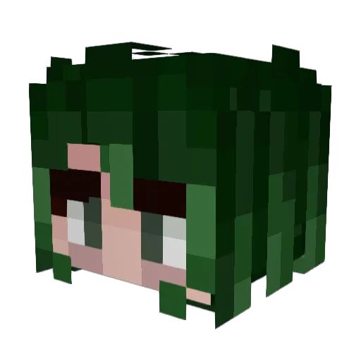 Snoweby Minecraft avatar head, 3D render