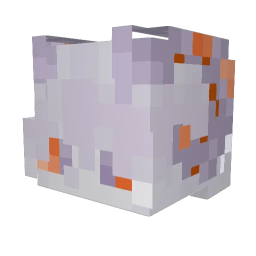 SnoweiiLuv Minecraft avatar head, 3D render