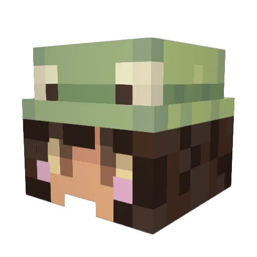 Snowfalls215 Minecraft avatar head, 3D render