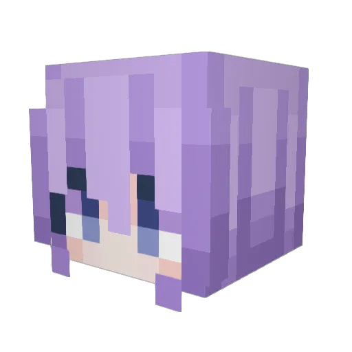 Snowfaye Minecraft avatar head, 3D render