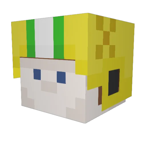 Snowfjord Minecraft avatar head, 3D render