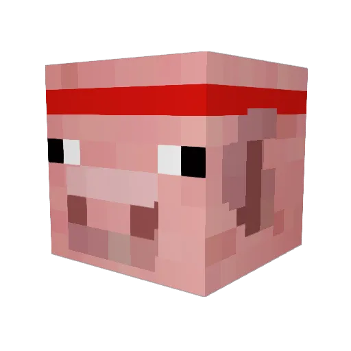 Snowflake888 Minecraft avatar head, 3D render