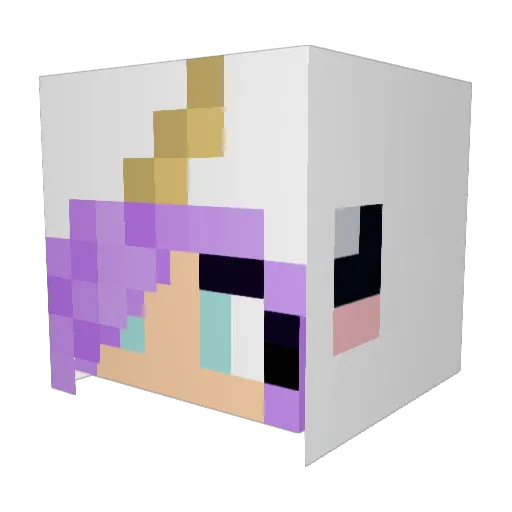 Snowi5 Minecraft avatar head, 3D render