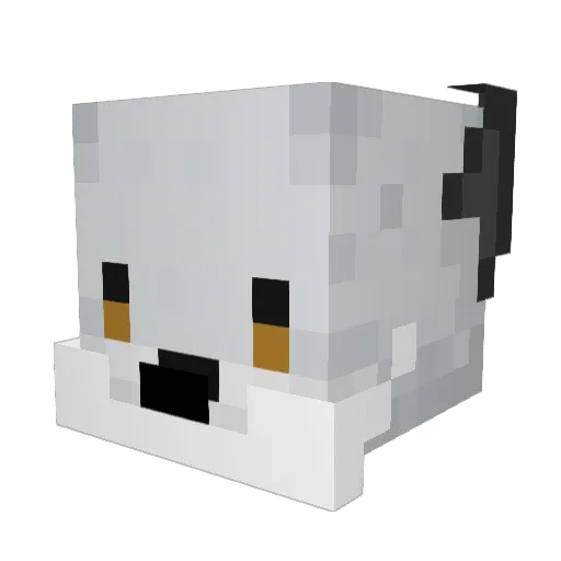 Minecraft-Avatar von SnowieSnowfox: Kopf als 3D-Render