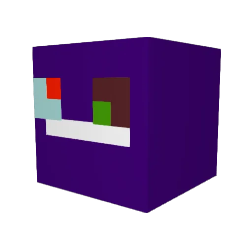Snowiie9 Minecraft avatar head, 3D render