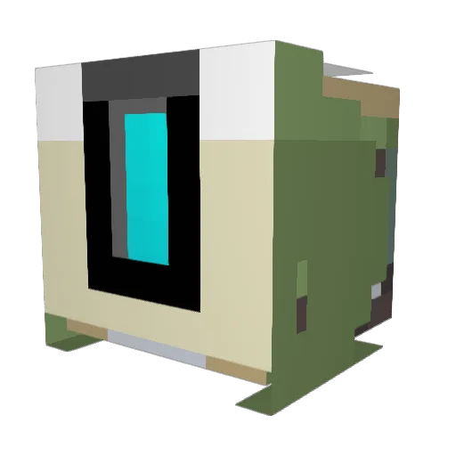 Snowing_Tomato Minecraft avatar head, 3D render