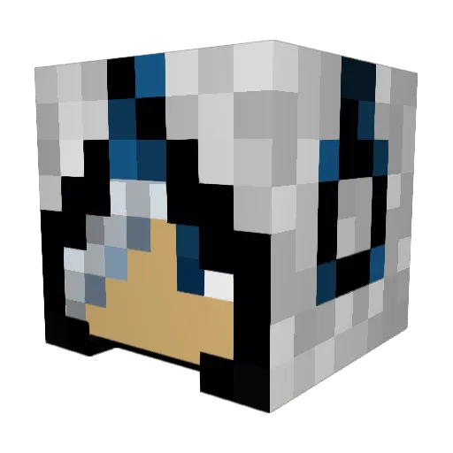 Snowingfate657 Minecraft avatar head, 3D render