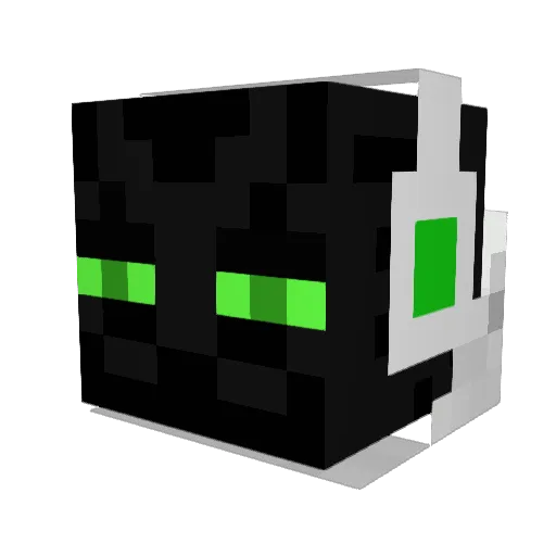 Snowleopard2 Minecraft avatar head, 3D render