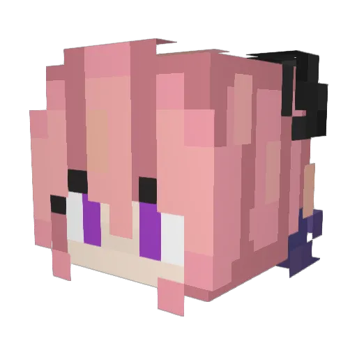 SnowlockHolmes Minecraft avatar head, 3D render
