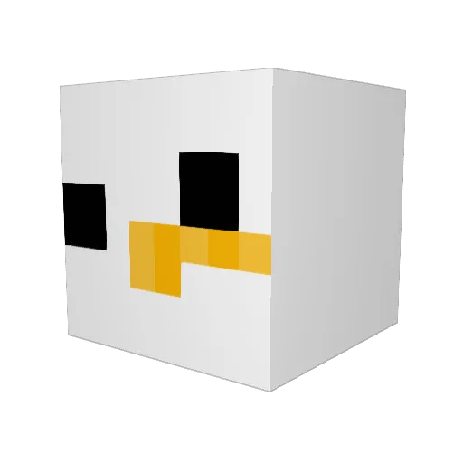 Snowman527 Minecraft avatar head, 3D render