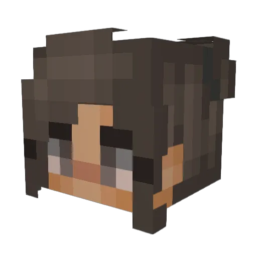 SnowmanAvenger Minecraft avatar head, 3D render
