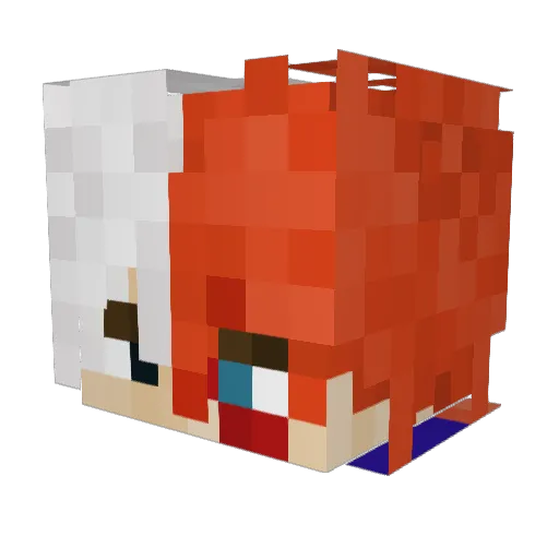 Snowman_26 Minecraft avatar head, 3D render
