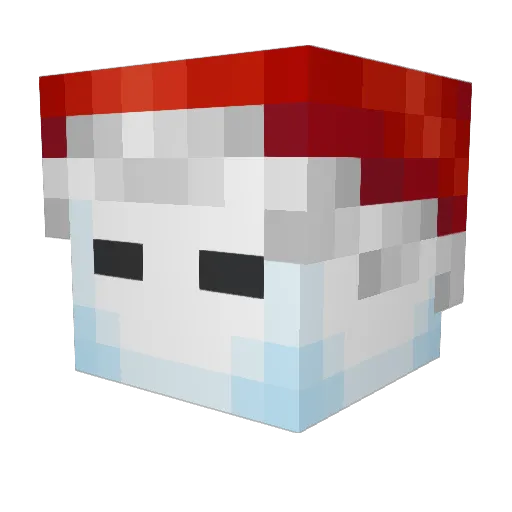 Snowmanfactory Minecraft avatar head, 3D render