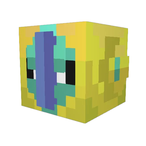 Snowmaze1969 Minecraft avatar head, 3D render