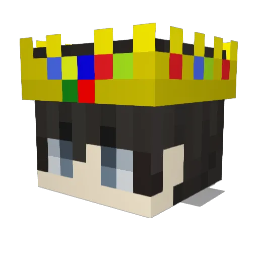 Snowmouse7 Minecraft avatar head, 3D render
