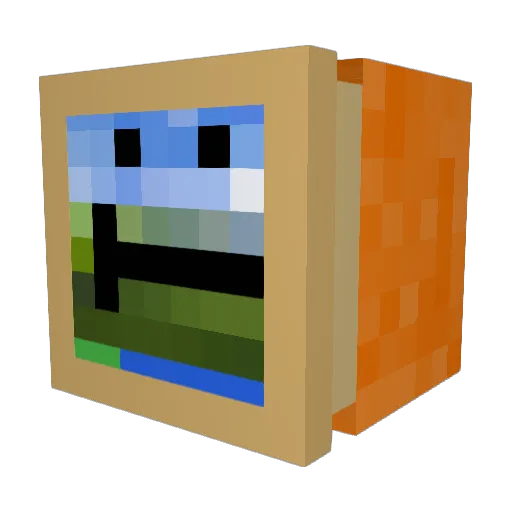Snowstorm417 Minecraft avatar head, 3D render