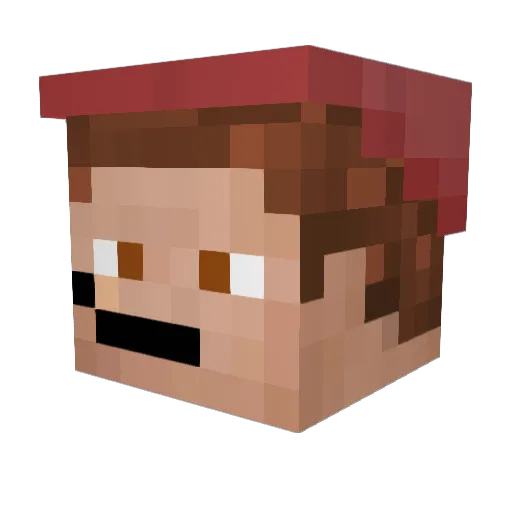 Snowstorm_18 Minecraft avatar head, 3D render