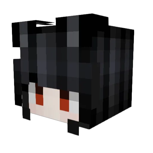 Snowtxy Minecraft avatar head, 3D render