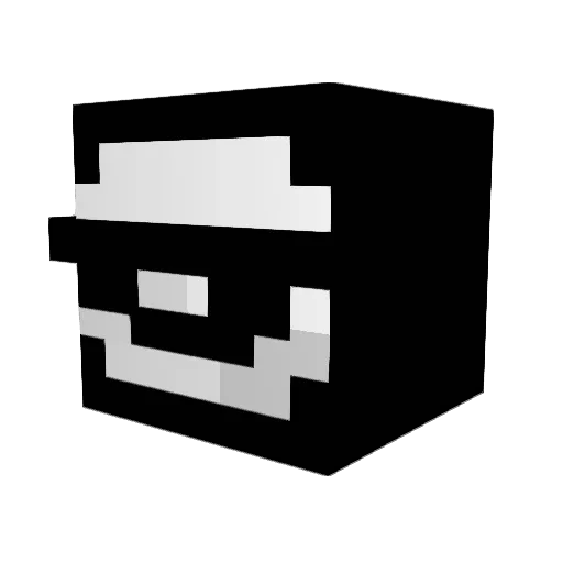 Snowy264 Minecraft avatar head, 3D render