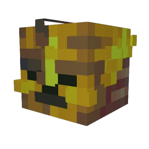 SnowyCapi Minecraft avatar head, 3D render