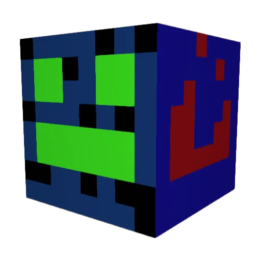SnowyDa Minecraft avatar head, 3D render